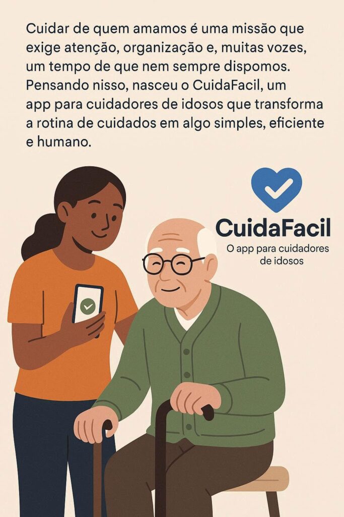 cuidafacil aplicativo para cuidador de idosos