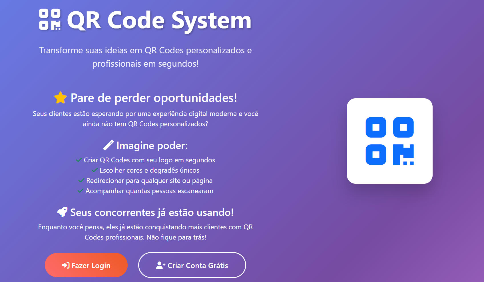 QR Code Cuidador para identificação e checagem de rotina