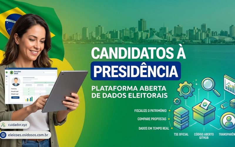 Conheça o software livre que consolida e analisa dados do TSE sobre as candidaturas à Presidência nas Eleições 2026, promovendo transparência e controle social
