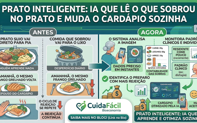 Prato Inteligente a IA que Lê o que Sobrou no Prato e Muda o Cardápio Sozinha