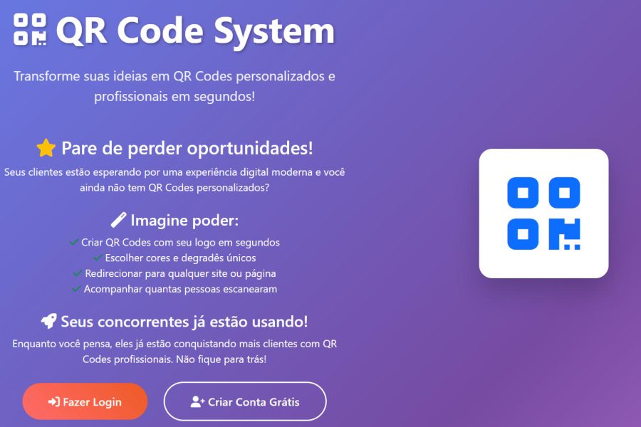 QR Code Cuidador para identificação e checagem de rotina