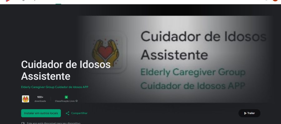 cuidador de idosos assistente app play store