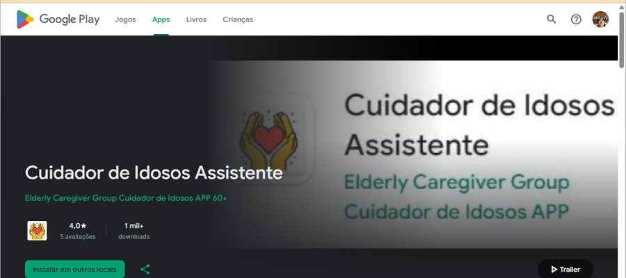 cuidador de idosos assistente app