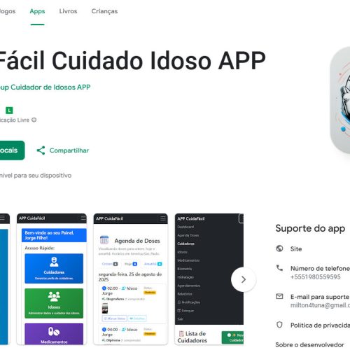 cuidafacil app cuidador de idosos